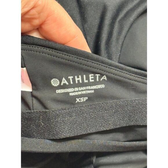 NWT Athleta Black Keyhole One Piece Swimsuit-sz XS Petite - Picture 8 of 9